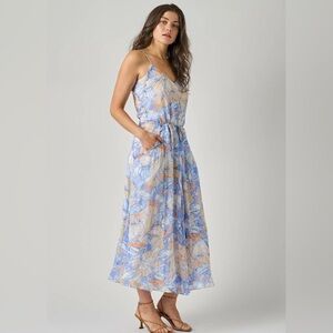 Joie dress women summer blue sleeveless maxi Sz#XXS New